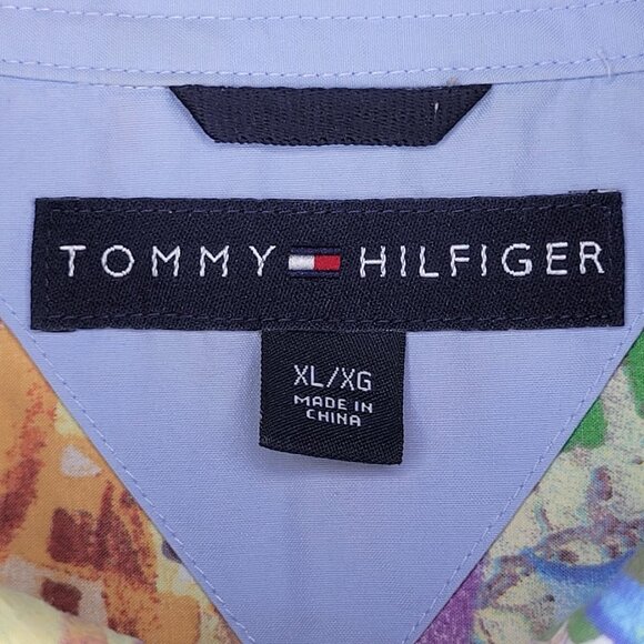 Tommy Hilfiger Top Vacation Button Down, Size XL - Picture 6 of 7